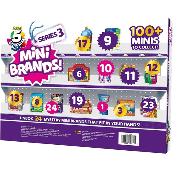 New ZURU Surprise Mini Brands Series 3 Limited Edition 24-Surprise Pack - Picture 2 of 2
